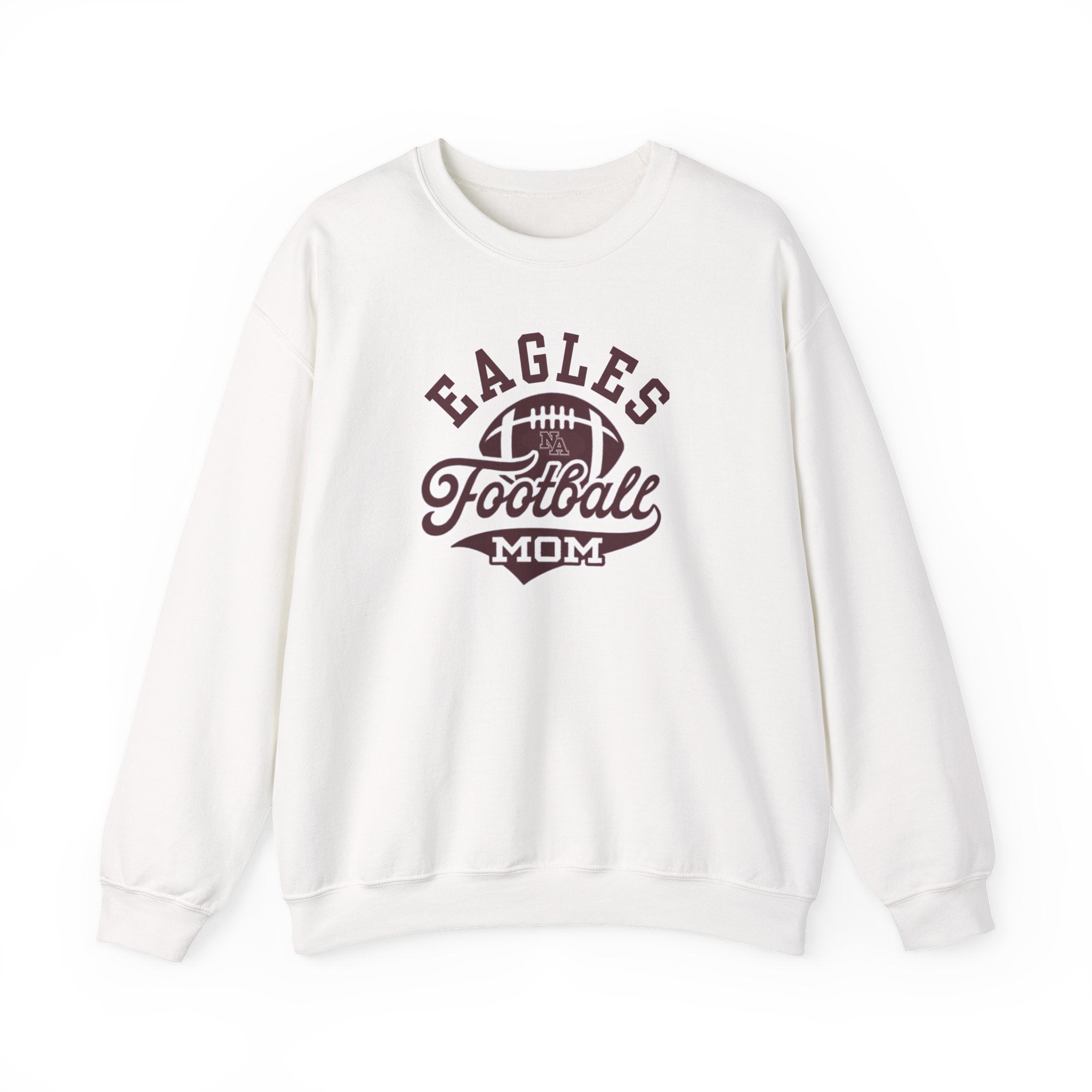 Adult Unisex Eagles Spirit Script Football Mom Graphic Sweatshirt