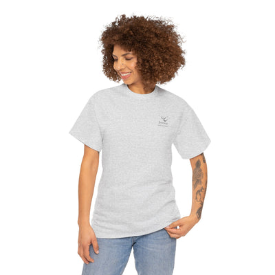 Adult Unisex Heavy Cotton Short Sleeve Tee - Black Notre Dame Village Jennings Logo