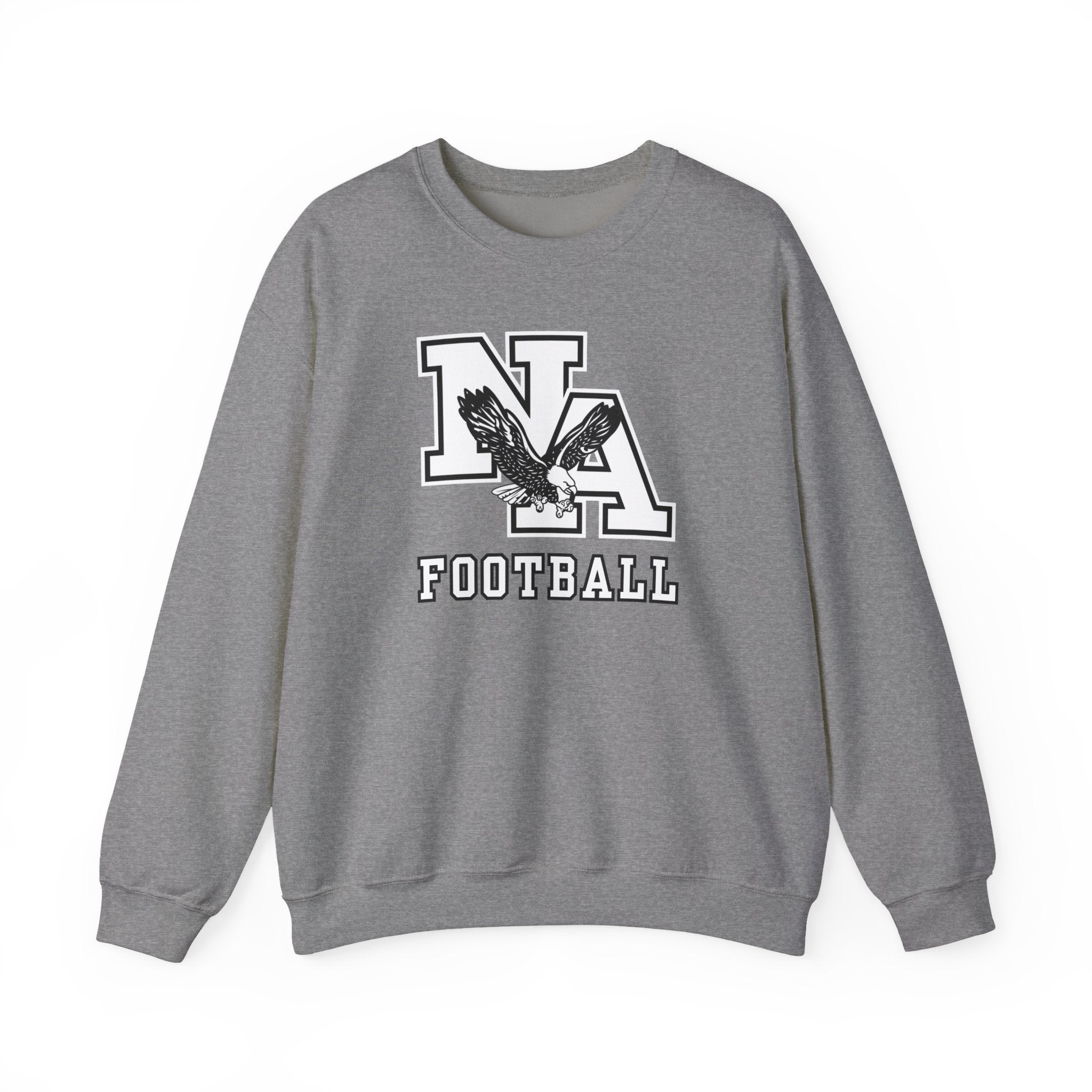 Adult Unisex Classic Logo White Football Graphic Sweatshirt
