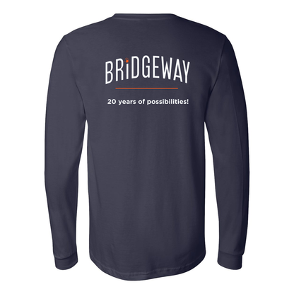 Adult Unisex "Realize Possibilities Support Independence" Bridgeway Graphic Long Sleeve