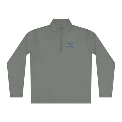 Adult Unisex Sport-Tek Competitor Performance Quarter-Zip Pullover - Blue Jennings Logo