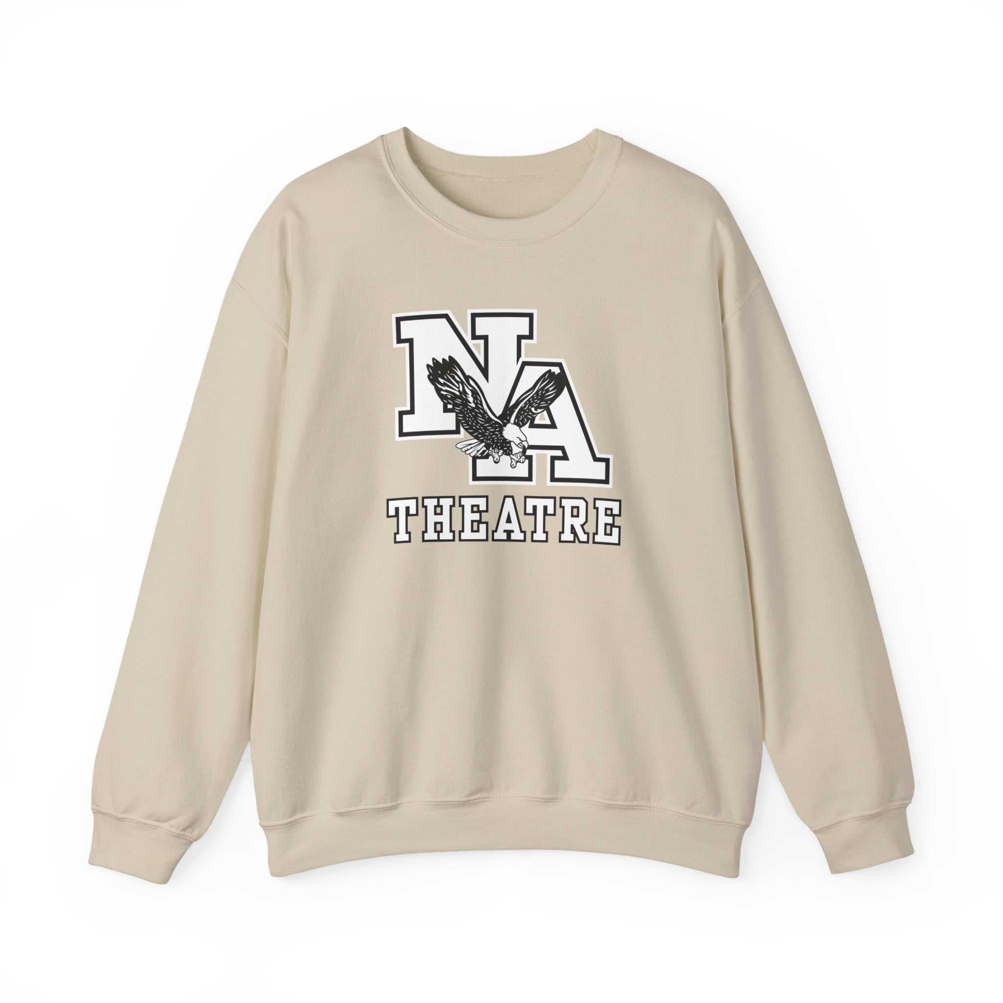 Adult Unisex White/Black Classic NA Theatre Logo Graphic Sweatshirt