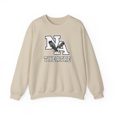 Adult Unisex White/Black Classic NA Theatre Logo Graphic Sweatshirt