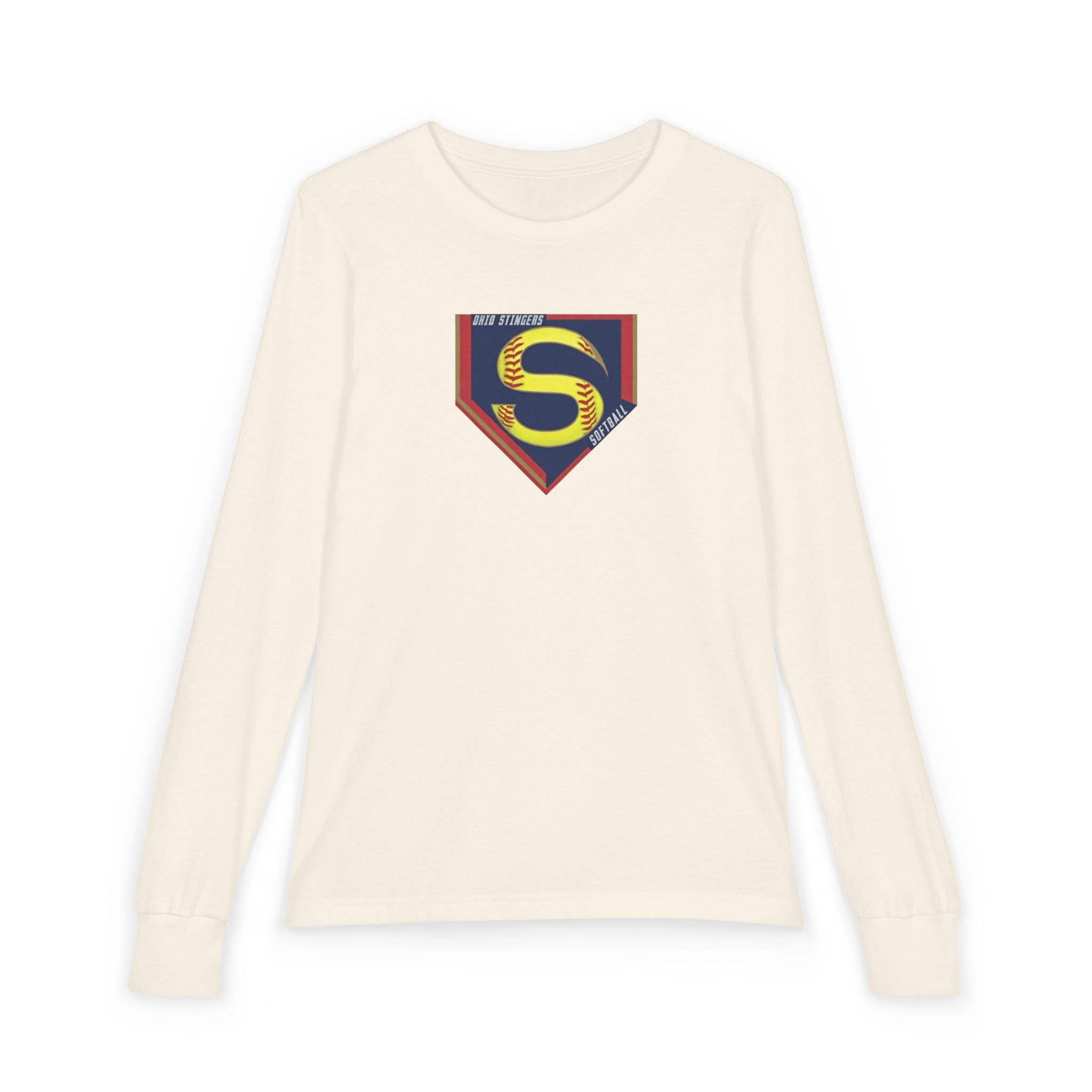 Youth Stingers Softball Logo Graphic Bella + Canvas Long Sleeve Soft Tee