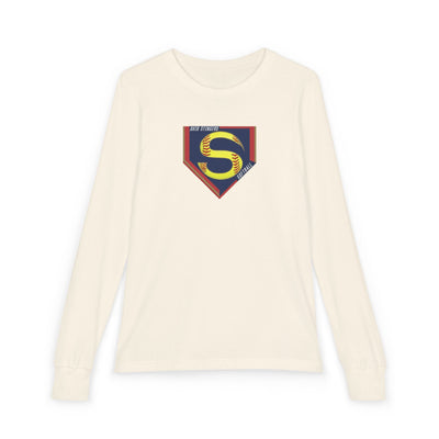 Youth Stingers Softball Logo Graphic Bella + Canvas Long Sleeve Soft Tee