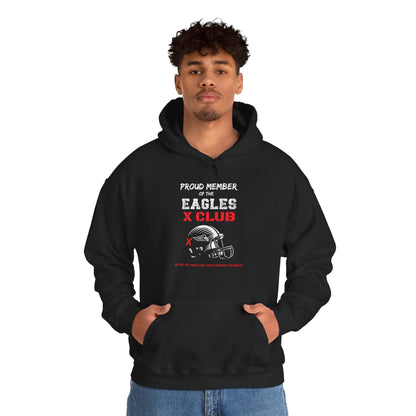 Adult Unisex Eagles Red X Club Graphic Hoodie