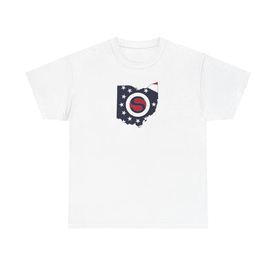 Adult Unisex Stingers Softball State Logo Graphic Short Sleeve Gildan Heavy Tee