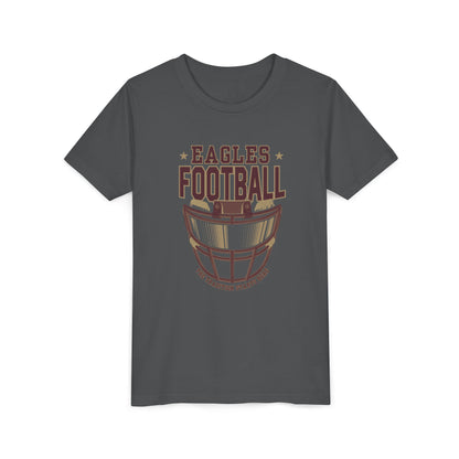 Youth Eagles Maroon Hype Helmet Graphic Short Sleeve Soft Tee