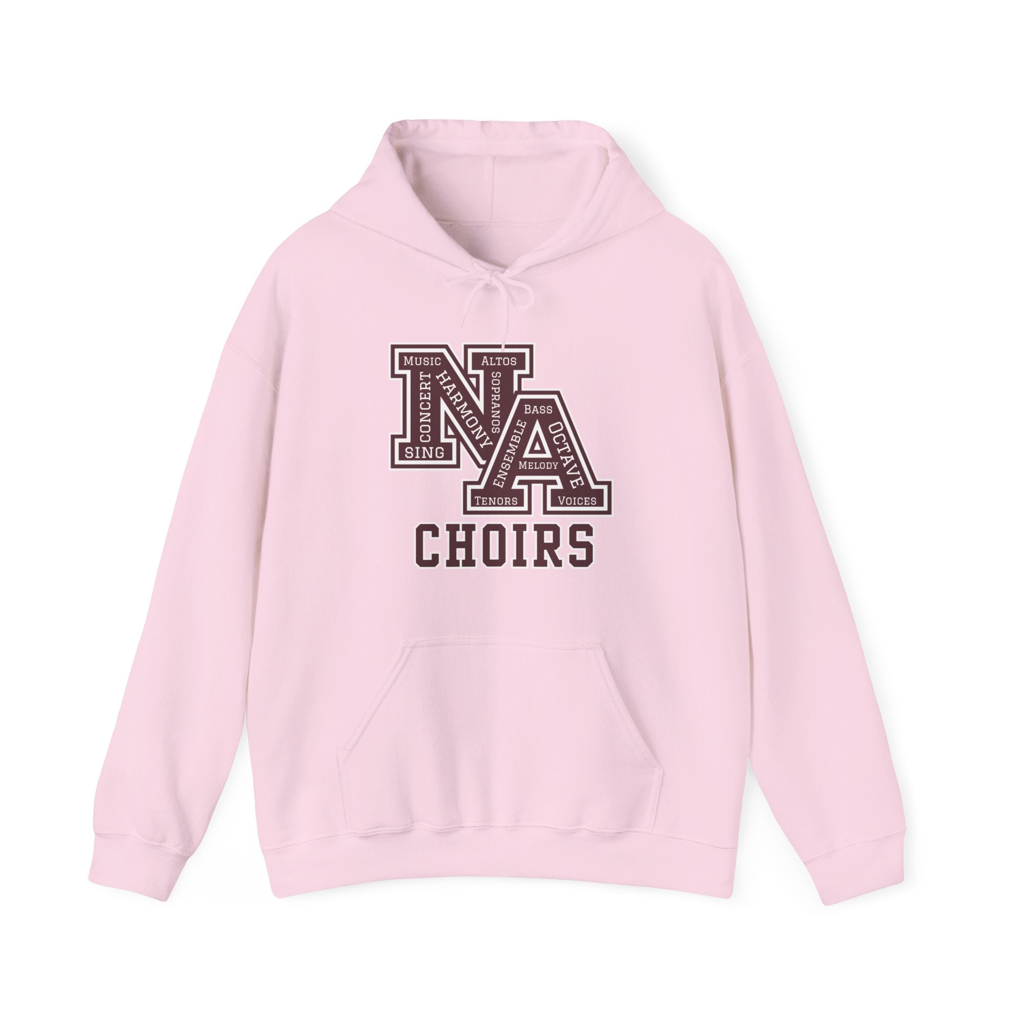 Adult Unisex Choirs Words NA Logo Graphic Hoodie