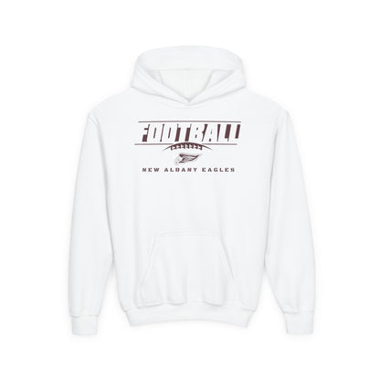 Youth New Albany Eagles Goal Line Maroon Graphic Hoodie