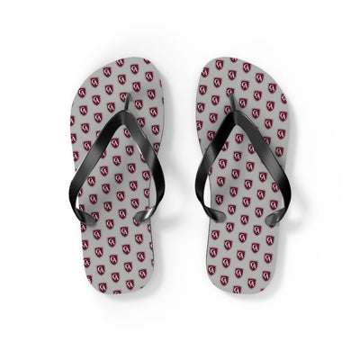 Columbus Academy Allover Logo Print Flip Flops