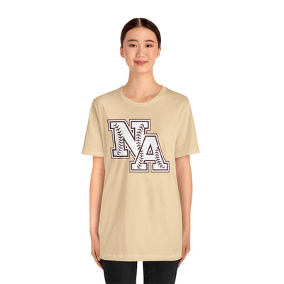 Adult Unisex Baseball Stitches Classic Logo Graphic Short Sleeve Soft Tee