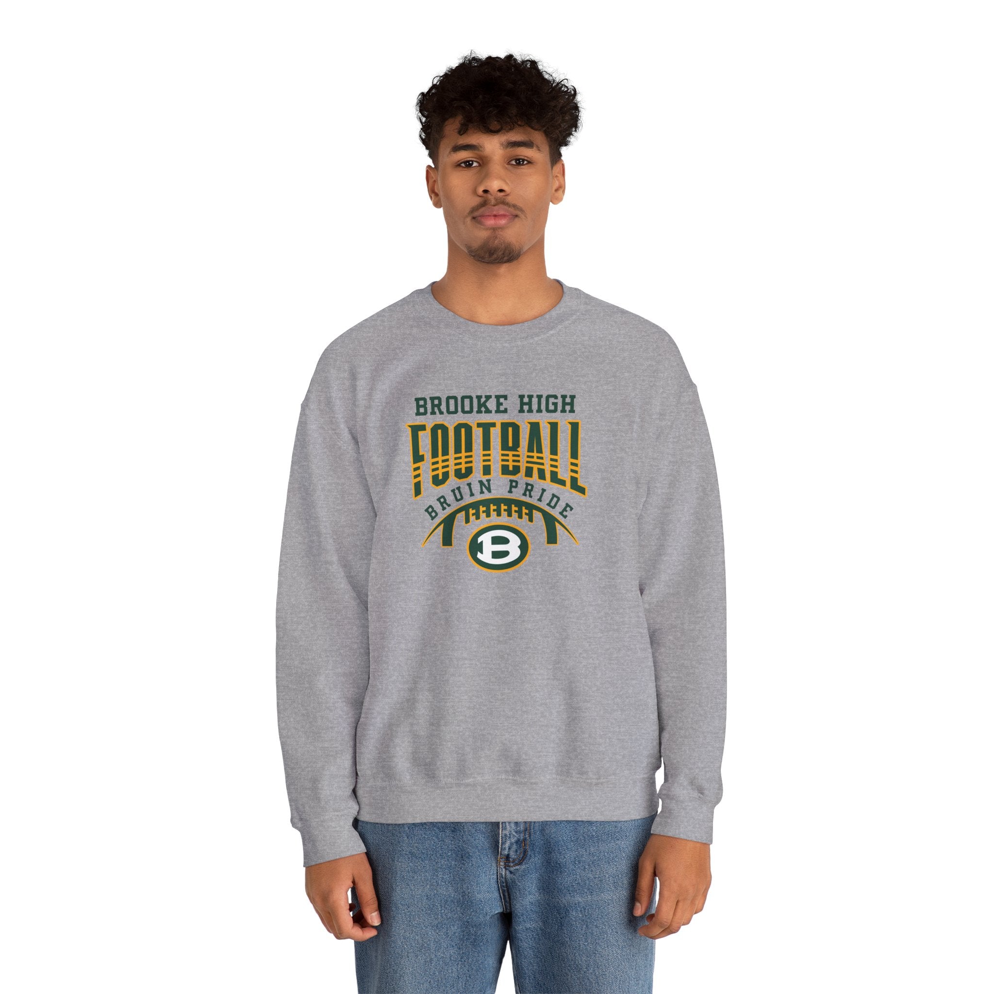 Adult Unisex Bruin Pride Football Graphic Sweatshirt