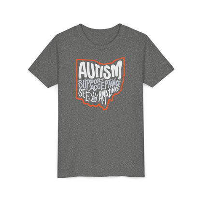 Youth Autism See The Amazing Graphic Short Sleeve Soft Tee - Bridgeway Academy