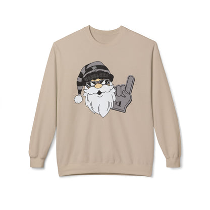 Adult Unisex Westerville Central Spirited Santa Graphic Soft Style Sweatshirt