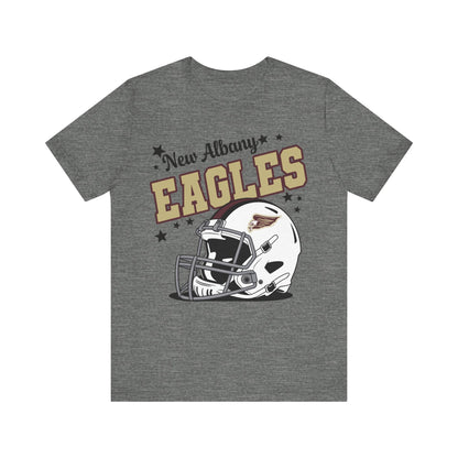 Adult Unisex New Albany Eagles Football Pride Graphic Short Sleeve Soft Tee