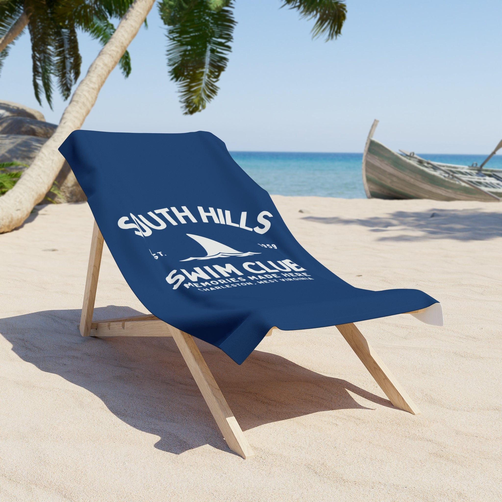 South Hills Swim Club Heritage Graphic Beach Towel