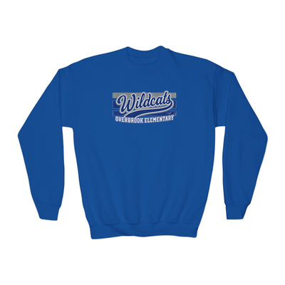 Youth Overbrook Elementary Wildcats Vintage Distressed Spirit Graphic Sweatshirt