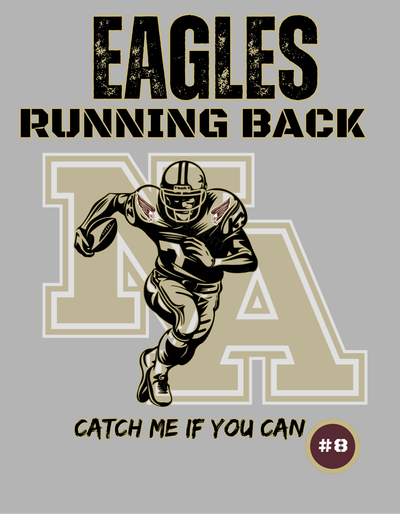 Youth Choose your Graphic Hoodie with Customized Back - New Albany Football