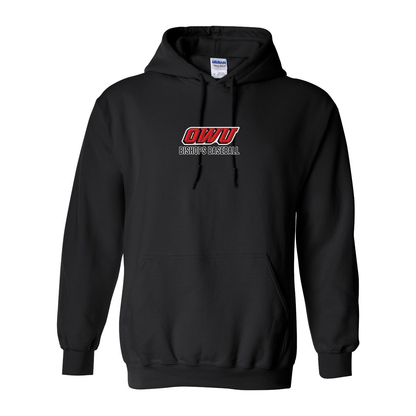 Adult Unisex Classic OWU Bishops Baseball Graphic Hoodie - Ohio Wesleyan University