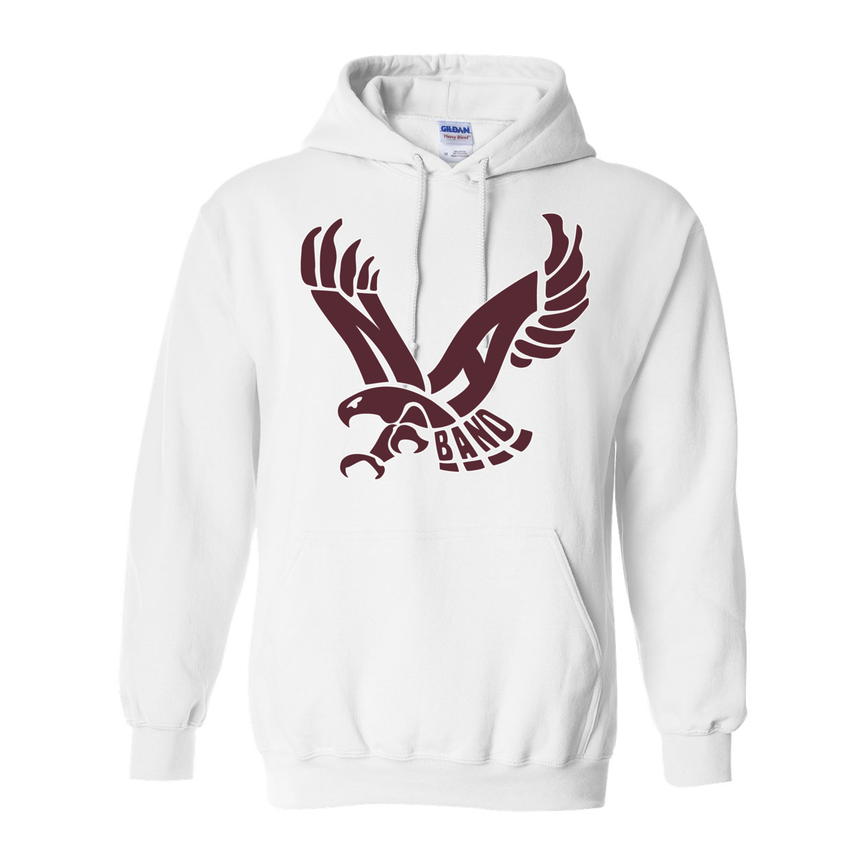 Adult Unisex Band Eagle Graphic Hoodie