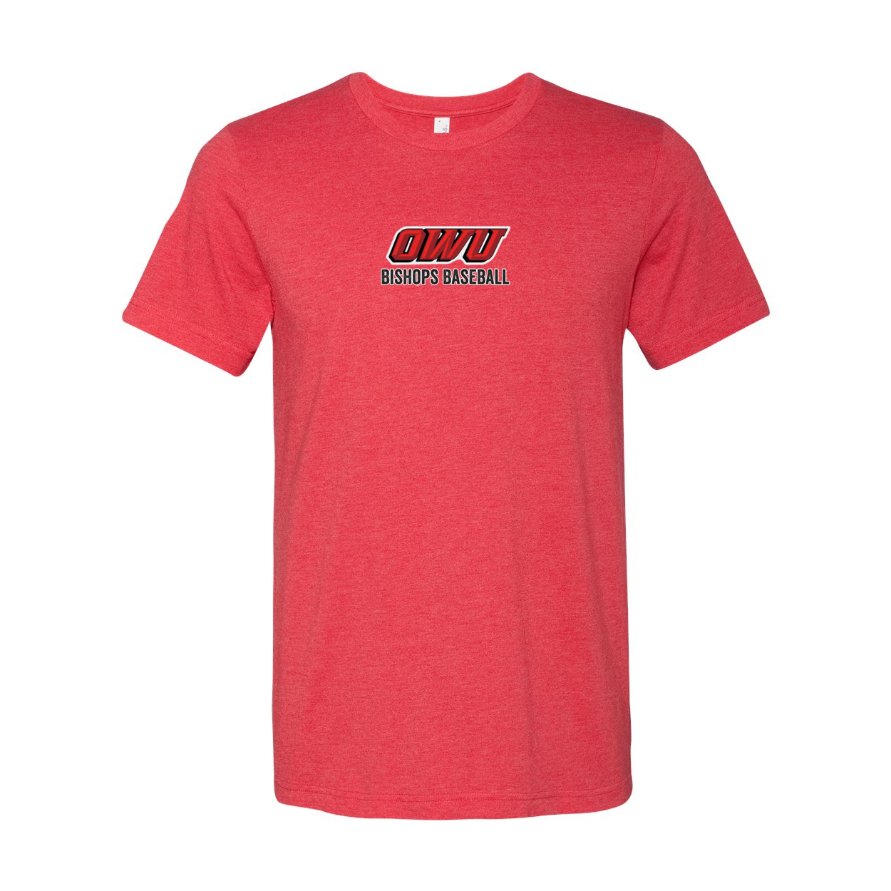 Adult Unisex Classic OWU Bishops Baseball Graphic Short Sleeve Soft Tee - Ohio Wesleyan University