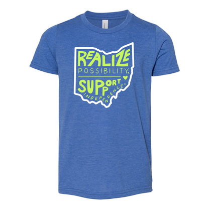 Youth "Realize Possibilities Support Independence" Bridgeway Graphic Short Sleeve