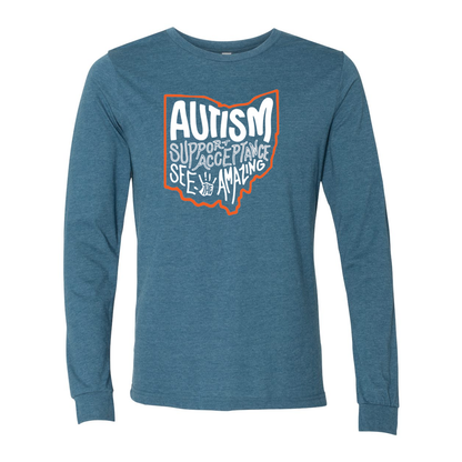 Adult Unisex "Autism See The Amazing" Bridgeway Graphic Long Sleeve Tee