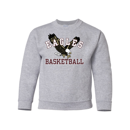 Youth Flying Basketball Eagle Sweatshirt