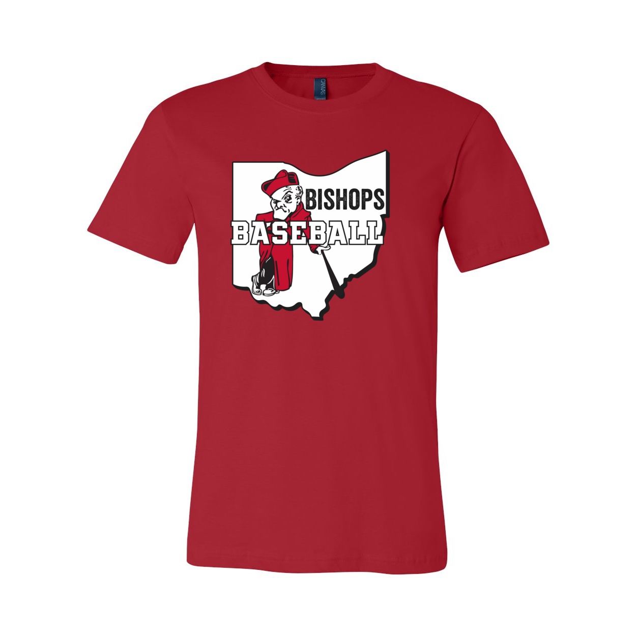 Adult Unisex Ohio Battling Bishops Baseball Graphic Short Sleeve Soft Tee - Ohio Wesleyan University