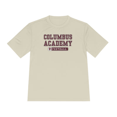 Adult Unisex Columbus Academy Football Graphic Sport-Tek Competitor Performance Tee