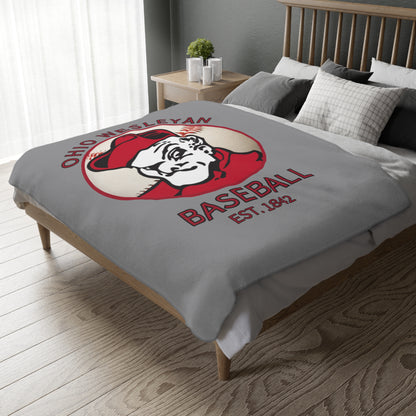 1842 Bishops Baseball Super Soft Velveteen Microfiber Blanket (Two-sided print)