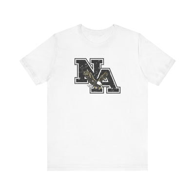 Adult Unisex Vintage Distressed Black Logo Short Sleeve Soft Tee