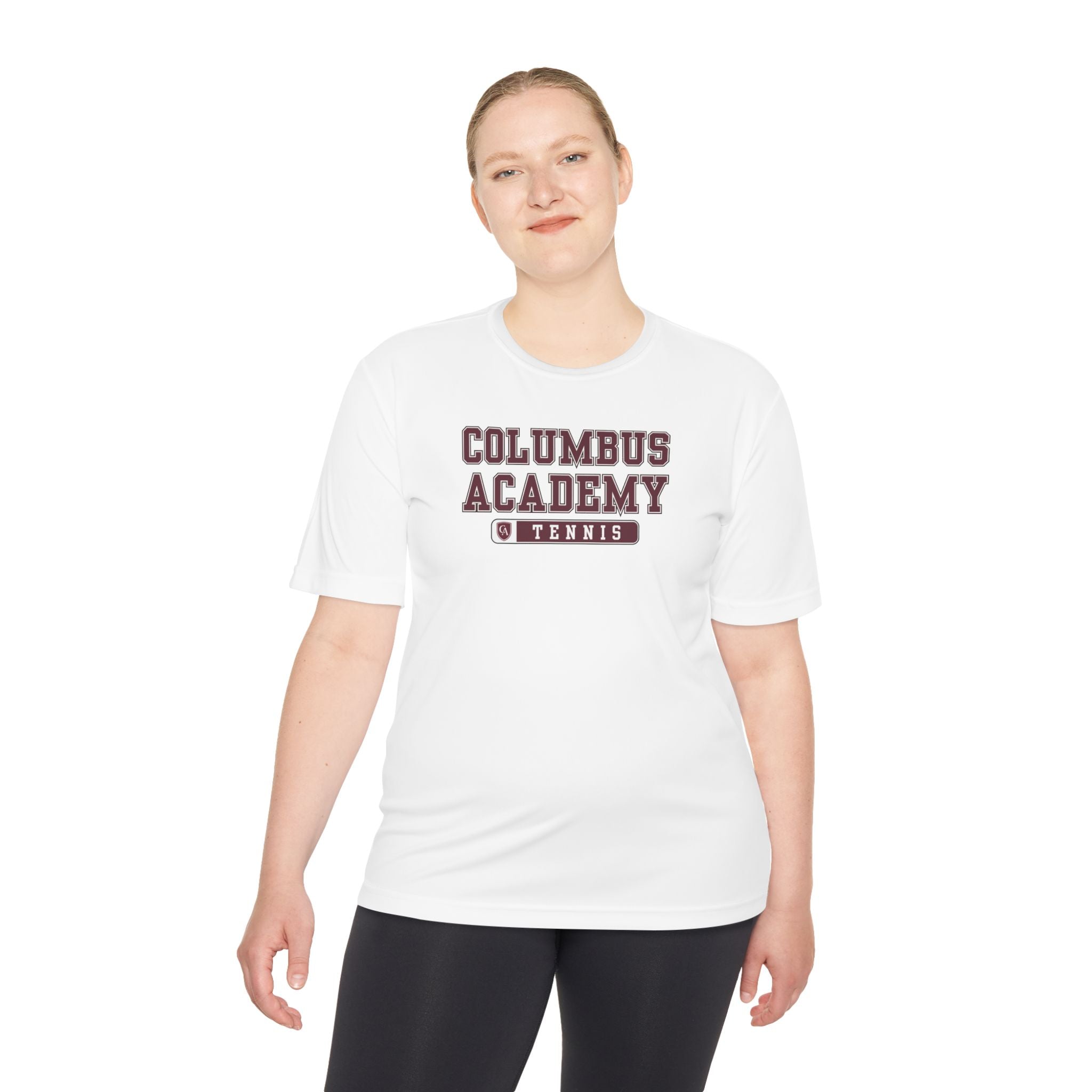 Adult Unisex Columbus Academy Tennis Graphic Sport-Tek Competitor Performance Tee