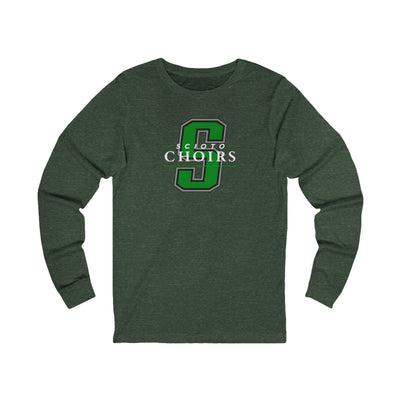 Adult Unisex Dublin Scioto Choirs Classic Logo Graphic Long Sleeve Bella + Canvas Soft Tee