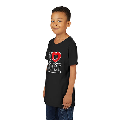 Youth I Heart OH Graphic Short Sleeve Soft Tee