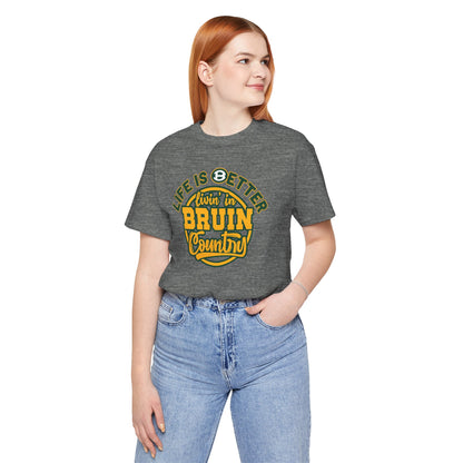 Adult Unisex Bruin Country Graphic Short Sleeve Soft Tee