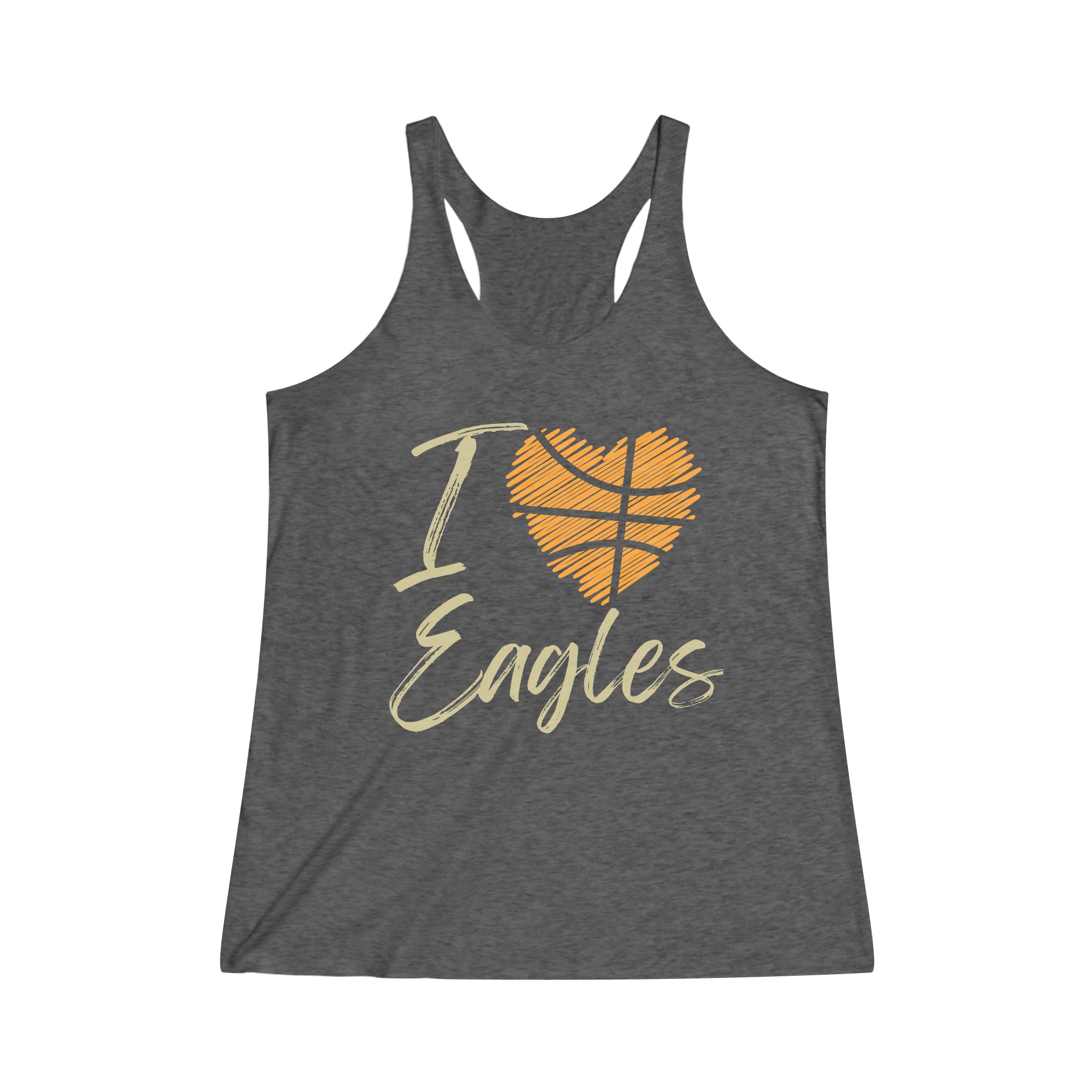 Women's Super Soft Basketball Love Racerback Tank - New Albany Eagles