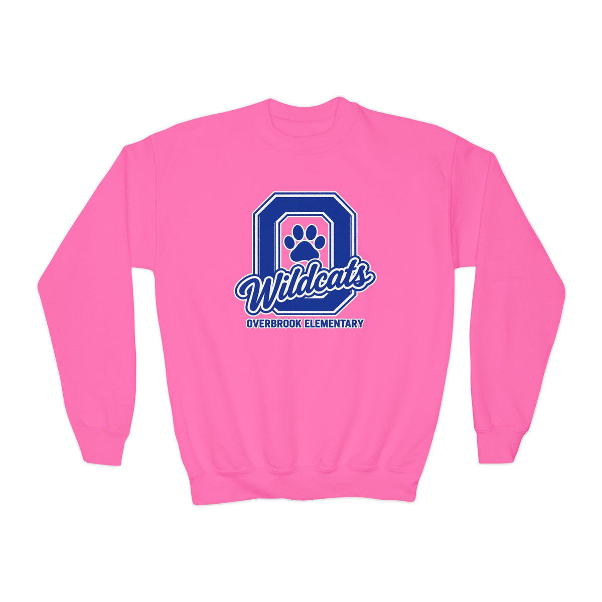 Youth Overbrook Elementary Wildcats Block Letter Graphic Sweatshirt