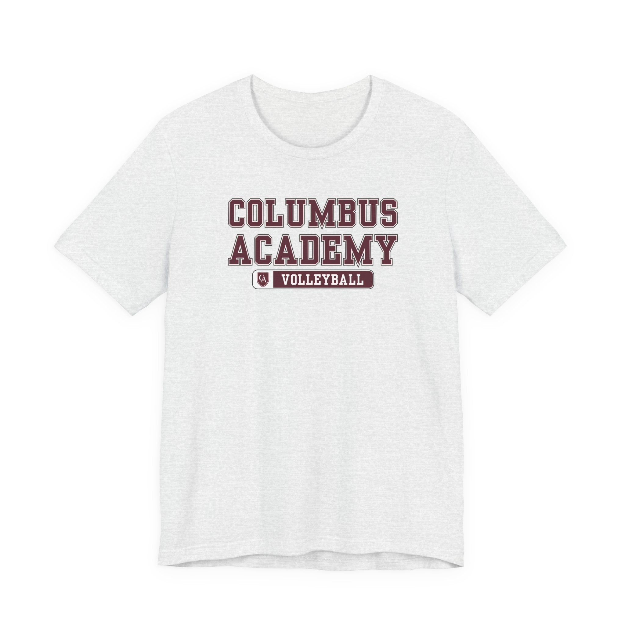 Adult Unisex Columbus Academy Volleyball Graphic Short Sleeve Bella + Canvas Soft Tee