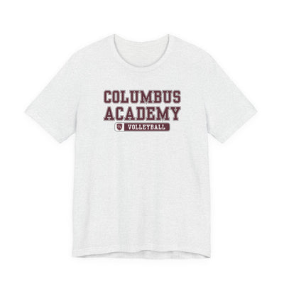 Adult Unisex Columbus Academy Volleyball Graphic Short Sleeve Bella + Canvas Soft Tee