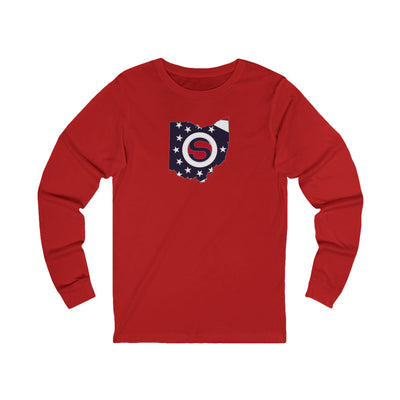Adult Unisex Stingers Softball State Logo Graphic Long Sleeve Bella + Canvas Soft Tee