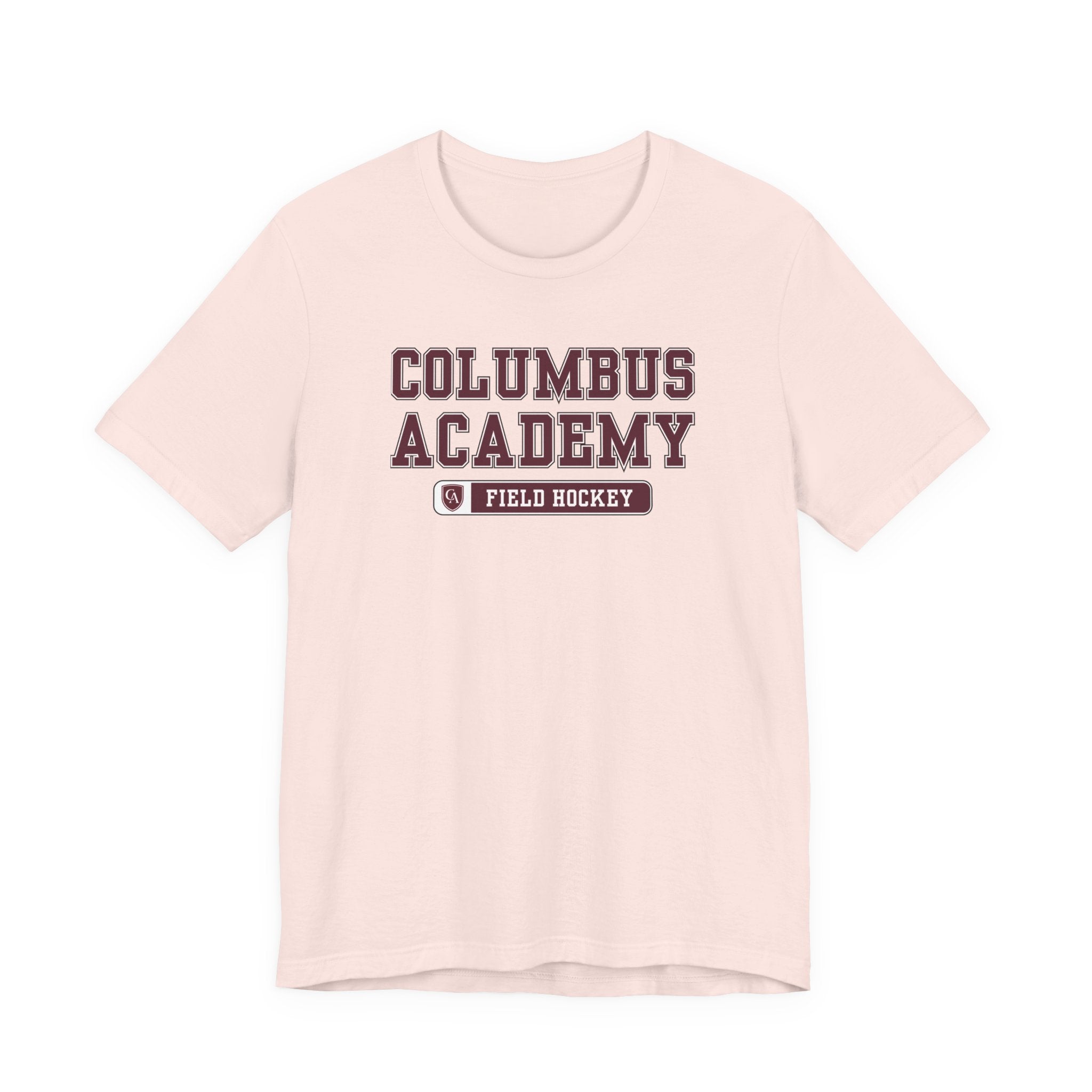 Adult Unisex Columbus Academy Field Hockey Graphic Short Sleeve Bella + Canvas Soft Tee