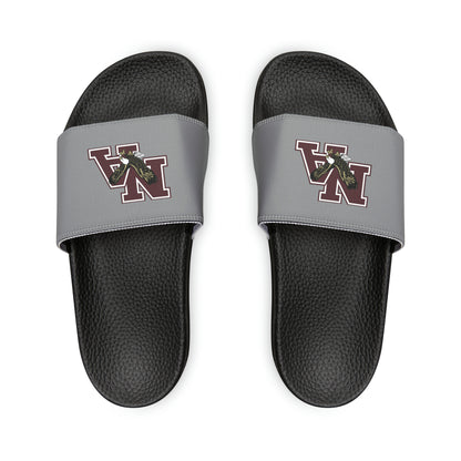 Youth Classic Logo Grey Sport Slides