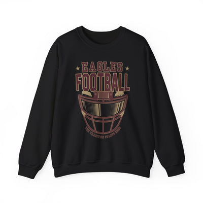 Adult Unisex Eagles Maroon Hype Helmet Graphic Sweatshirt