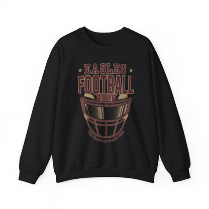 Adult Unisex Eagles Maroon Hype Helmet Graphic Sweatshirt
