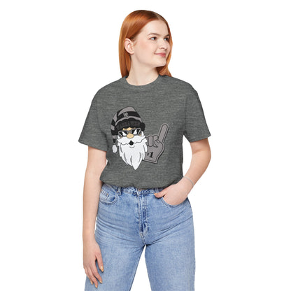 Adult Unisex Westerville Central Spirited Santa Graphic Short Sleeve Soft Tee