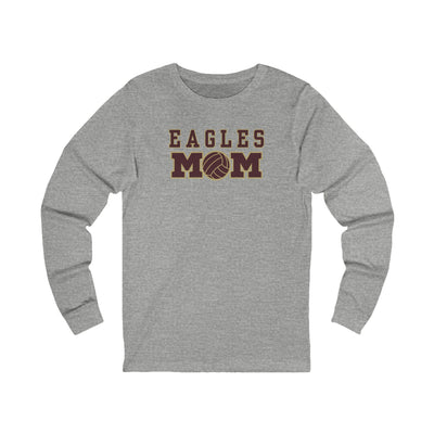 Adult Unisex Eagles Water Polo Mom Graphic Long Sleeve Soft Tee