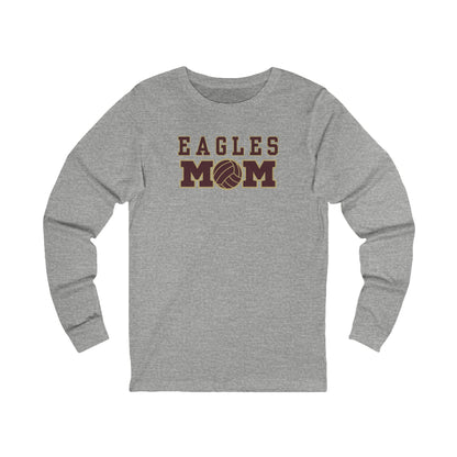 Adult Unisex Eagles Water Polo Mom Graphic Long Sleeve Soft Tee