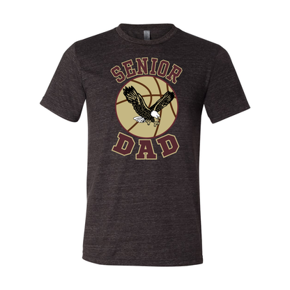 Adult Unisex Super Soft Senior Basketball Dad Short Sleeve Graphic Tee